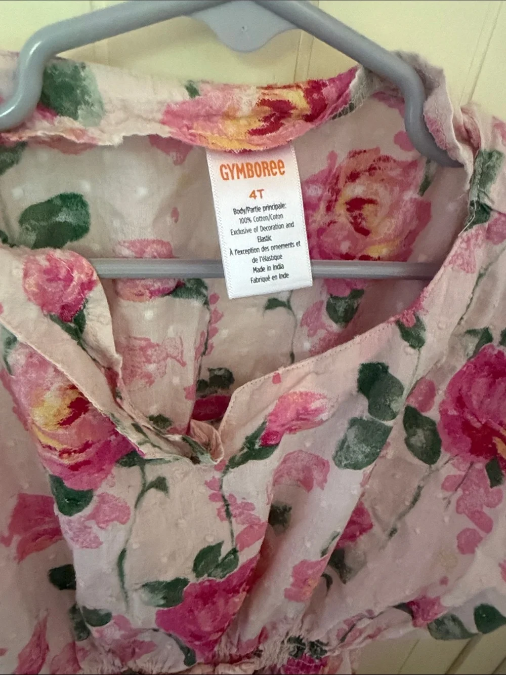 Gymboree Pink Floral swimsuit and matching cover up